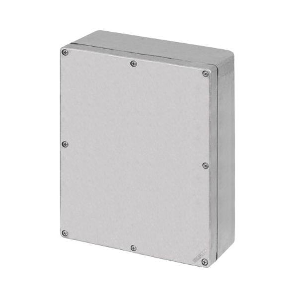 Aluminium push-button enclosure M4 170x205x70, unpainted, undrilled, without cable entry image 1