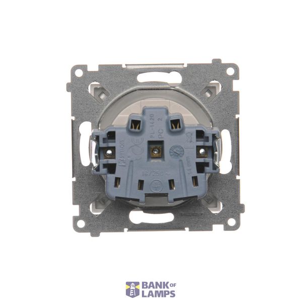 Two-way switch, (module), 10AX, quick connection, Bronze matt, metalic image 1