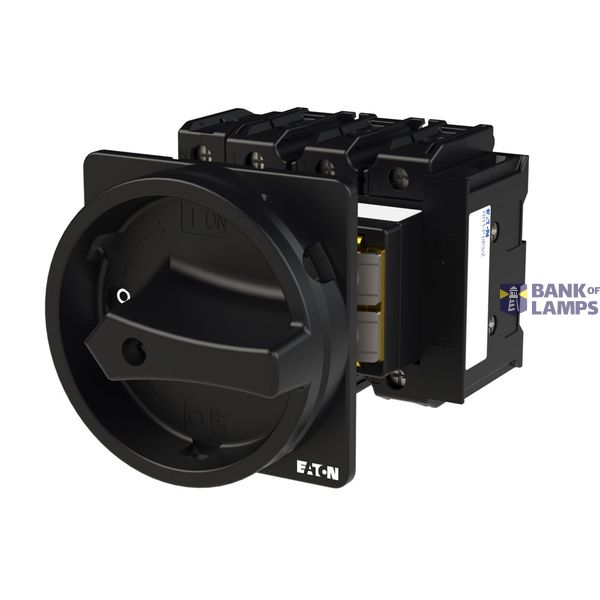 P3 Main switch, 80 A,Rear mounting, 4 pole, Form V/SVB, Black, Door co image 2