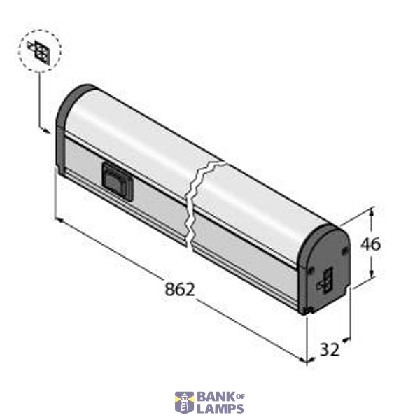 LED Linear Light In the Metal Housing   WLB32ZC850QM image 1