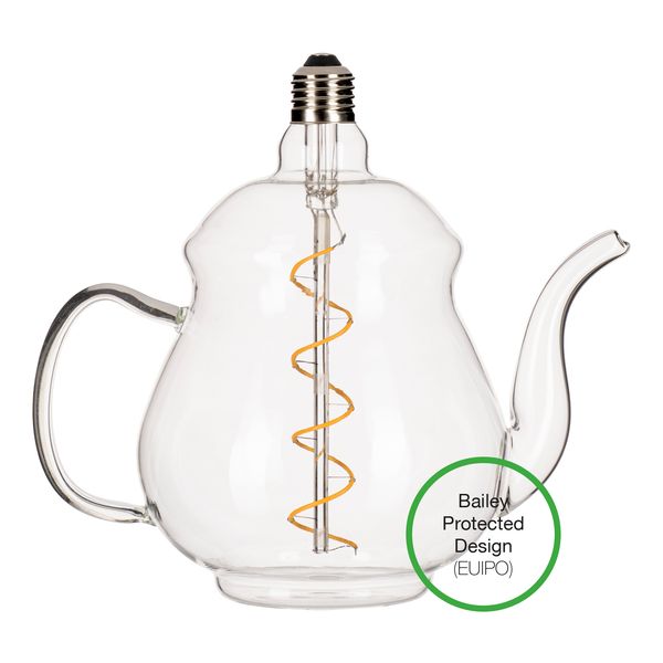 LED Teapot Earl Clear E27 4W 2200K image 1