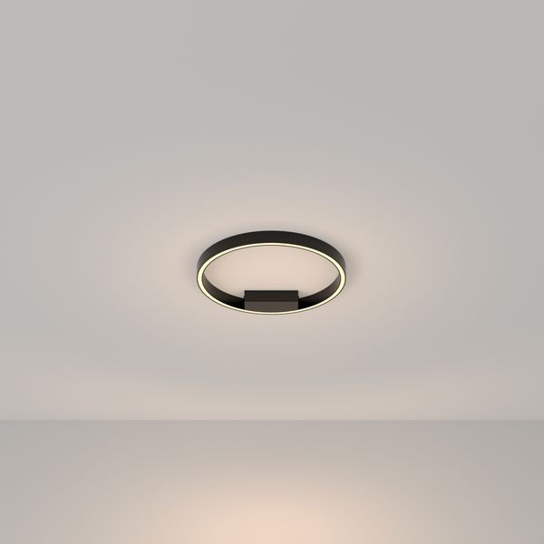 Modern Rim Ceiling lamp Black image 1