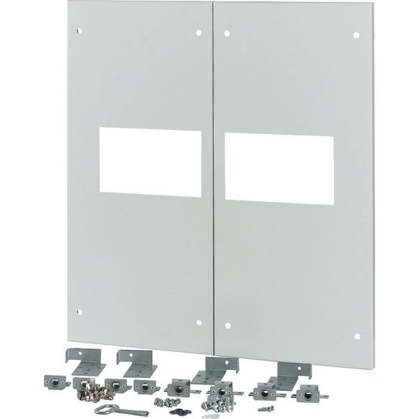 XM2N44F08C-XMV Front plate, 2xNZM4, 3p, fixed with mechanical interlock, W=800mm, grey image 3