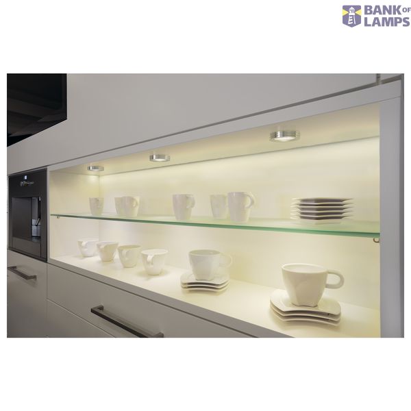 LED ALUMINIUM downlight, round , alu brushed, 3W LED, warm white, 3200K image 4