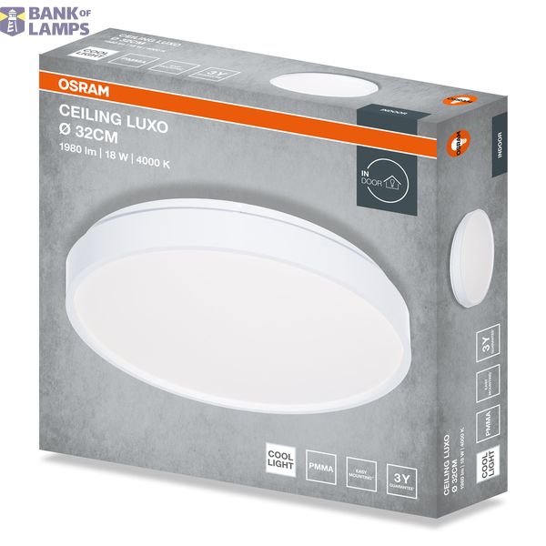 CEILING LUXO 18W 840 IP20 WT OSRAM image 1