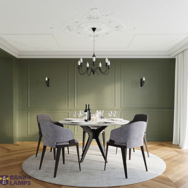 CHANDELIER MINERVA 7 BLACK E14 7X40W IP20 image 4