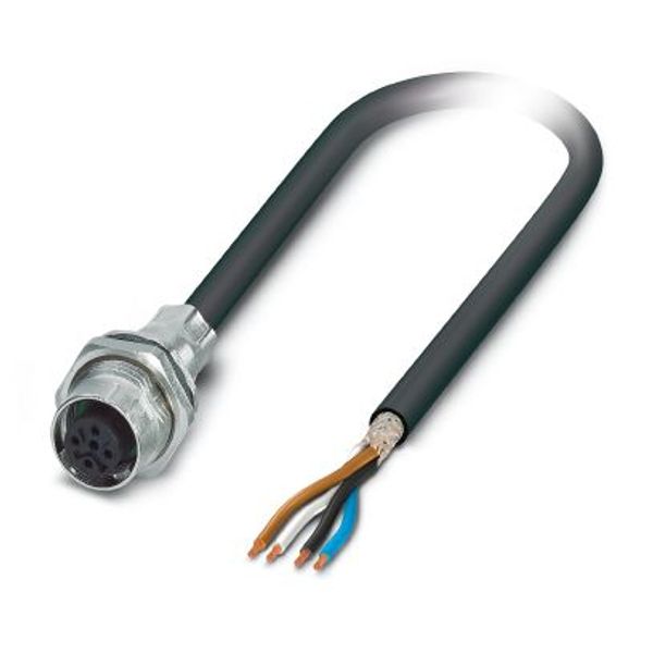 SACCBP-FS-4CON-M16/5,0-PUR SCO - Device connector, rear mounting image 2