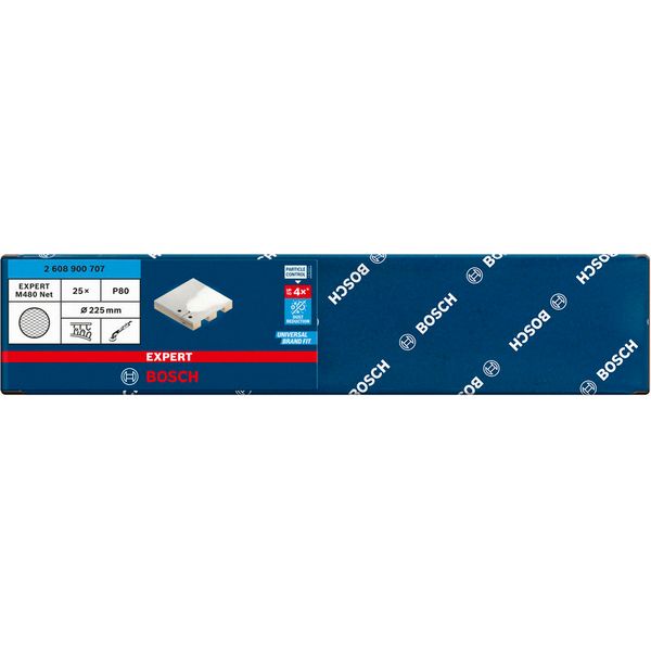 EXPERT M480 Sanding Net for Drywall Sanders 225 mm, G 80, 25-pc image 1
