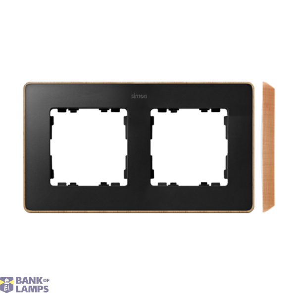 Double frame, Graphite, wood base image 1