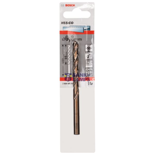 Metal drill bits HSS-Co, DIN 338 6,8 x 69 x 109 mm 1 pcs. image 2