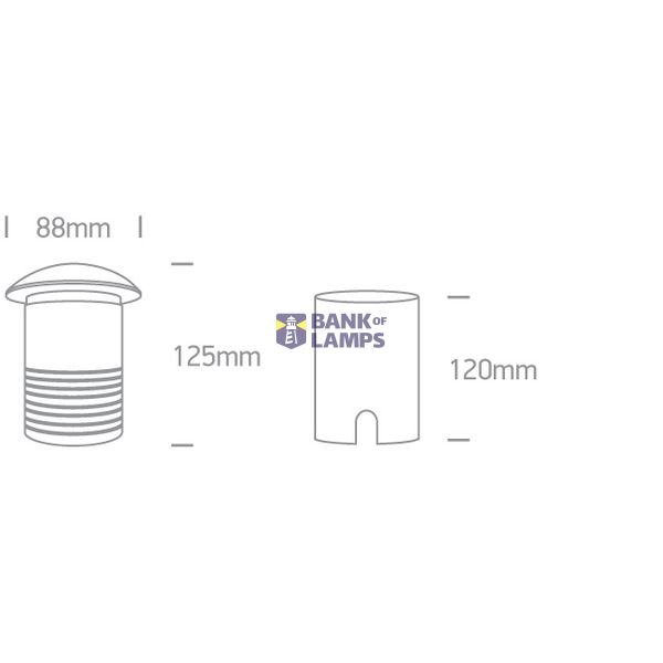 ALUMINIUM IP67 INGROUND GU10 10W 100-240V image 3