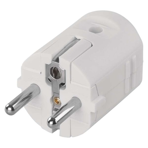 Plug  for extension cord, white image 1