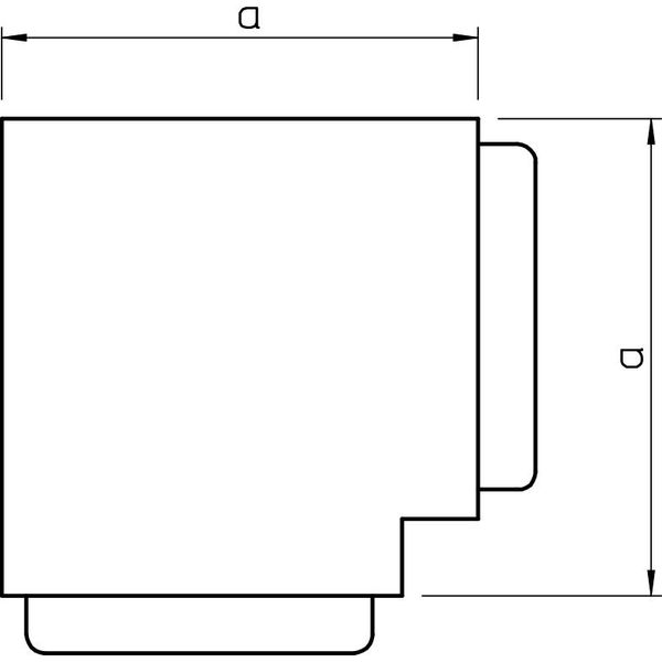 WDK HF80170LGR Flat angle cover  80x170mm image 2