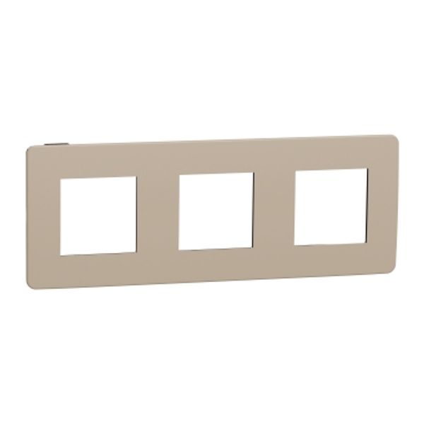 Unica Studio Color - Trim Plate - Taupe Trimmed Anthracite - 3 Posts image 2