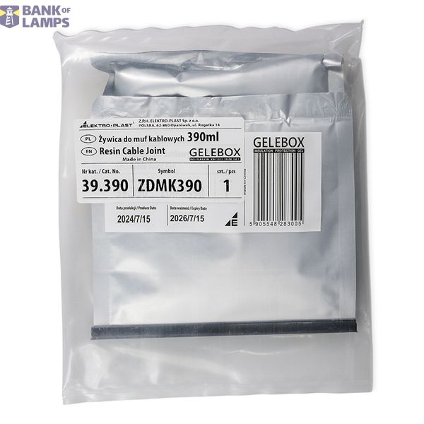 ZDMK390 Resin for cable joints 390ml GELEBOX image 1