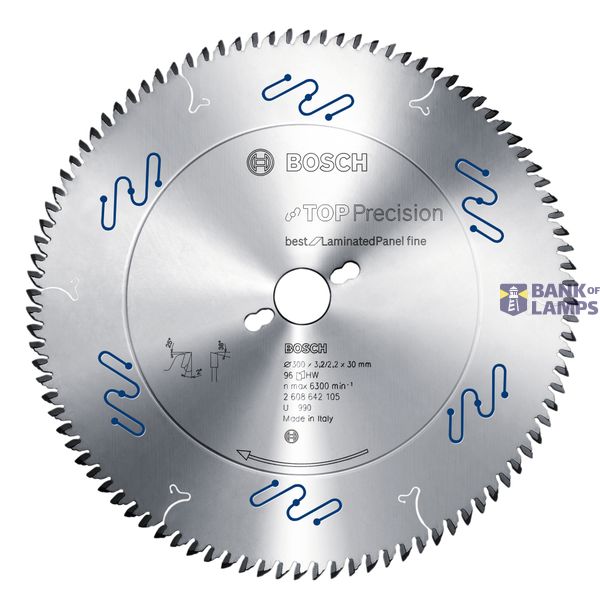 Top Precision Best for Laminated Panel Fine circular saw blade 350 x 30 x 3,5 mm, 108 image 1