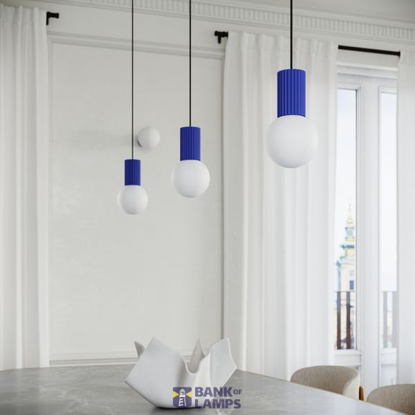 Pendant lamp HALO 3P ultramarine image 6