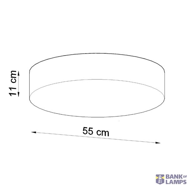 CEILING LAMP ARENA 55 GREY E27 4X60W IP20 image 5