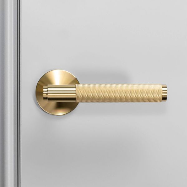 DOOR HANDLE / FIXED / SINGLE-SIDED / CROSS / BRASS image 2