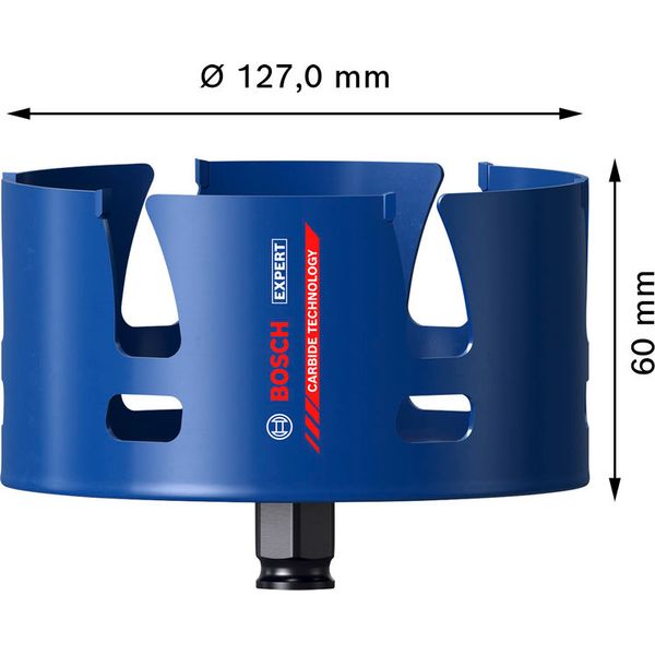 EXPERT Construction Material Hole Saw 127 mm image 3