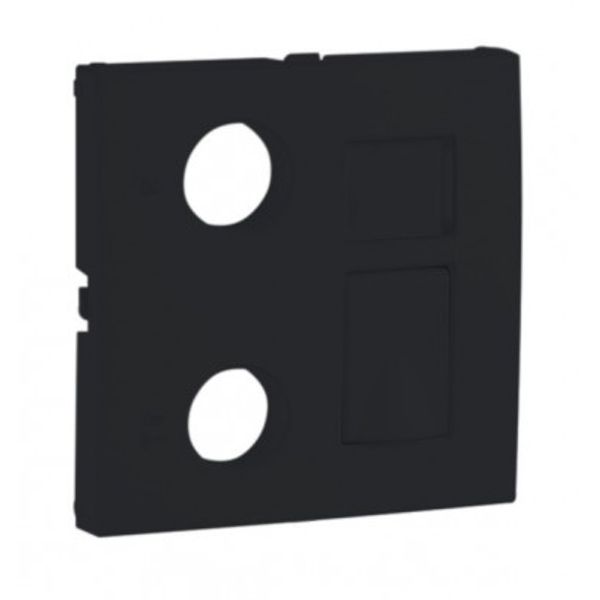 COV F/R-TV-RJ45/R-TV-RJ45-FO MULT SOCK MTE BK image 1