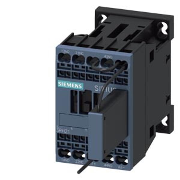 contactor relay railway, 2 NO + 1 NC, 125 V DC, 0.7-1.25* Us, with integrated image 1