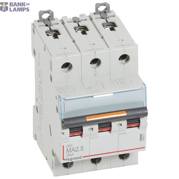 MCB - DX³ - 25 kA - 3P - 230/400 V~ - 2,5A - MA curve image 2