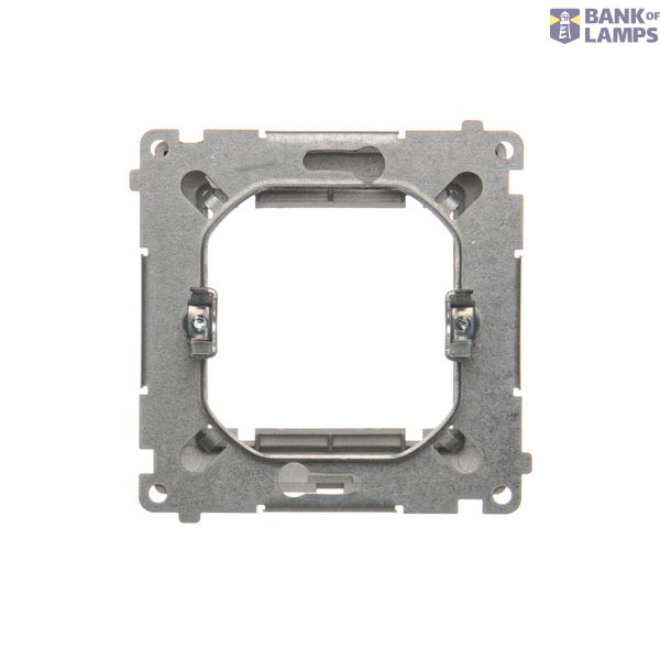 Two-way switch without pictogram, (module), 10AX, quick connection, Silver matt, metalic image 1