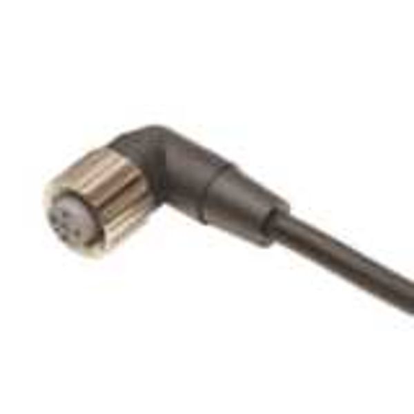 Sensor cable, M12 right-angle socket (female), 4-poles, A coded, PVC f XS2F0711B image 1