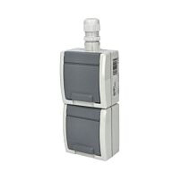 ATLAS 2-seat socket vertical IP65 image 1