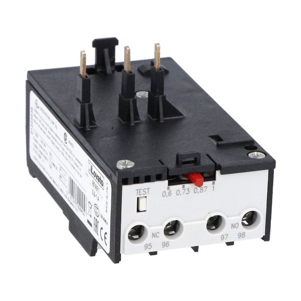Motor protection relay, phase failure/single-phase sensitive. Three-pole (three-phase), automatic resetting. Direct mounting on BG06, BG09, BG12 mini-contactors, 4.5...7.5A image 1