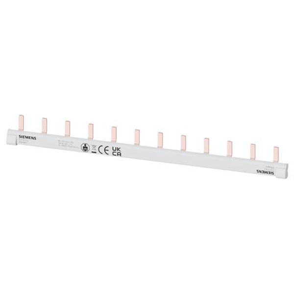 Pin busbar 1-phase 10mm² 12-pin image 1