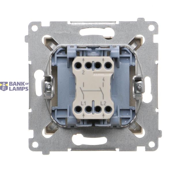 Single surface mounted box, cream white/electro white image 1