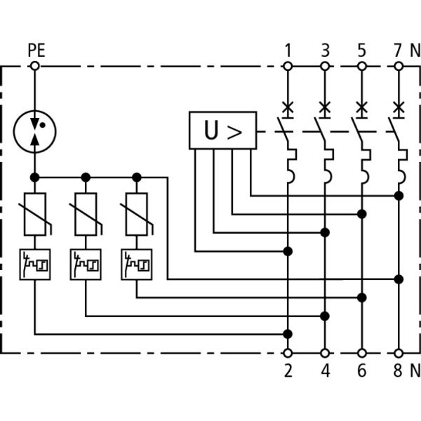Surge protective devices for circuit breakers   4-pole  C40 A image 3