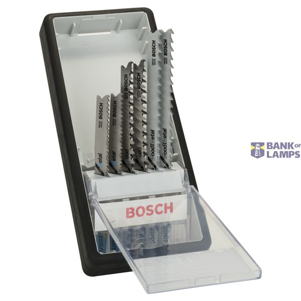 6-piece Robust Line Wood and Metal jigsaw blade set Progressor U-shank 6 pcs. image 1
