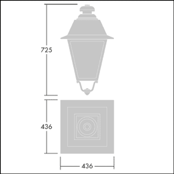 EP445 36L70-730 CD-A BPS CL2 MSU - LED Amenity lighting lantern image 3