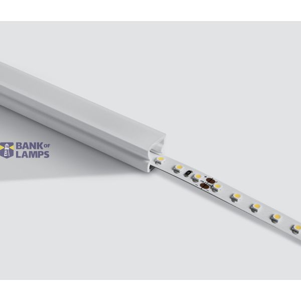 WHITE IP68 PROFILE 2m + PMMA opal diffuser image 1