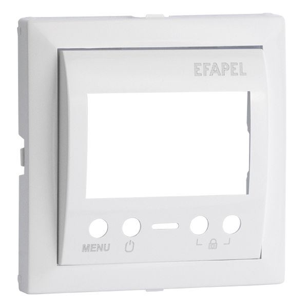 COVER PLATE F/MULTIF CHRONOTHERMOSTAT WHITE image 2