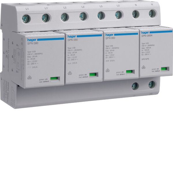 SPD 4P pluggable 100kA ind.+cont. TT image 1