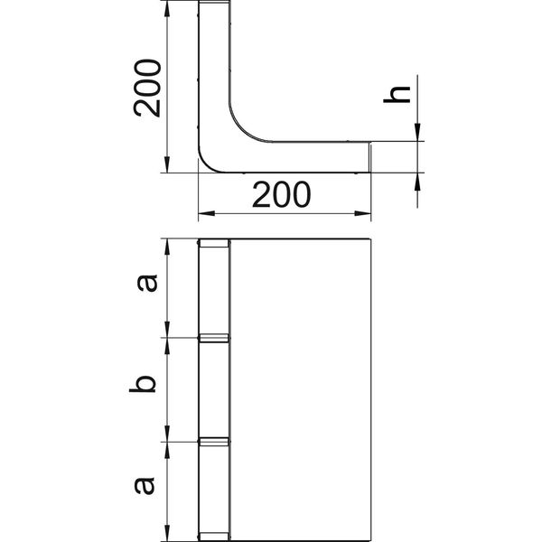 KV3 25038 Vertical bend 3 compartments for EÜK image 2