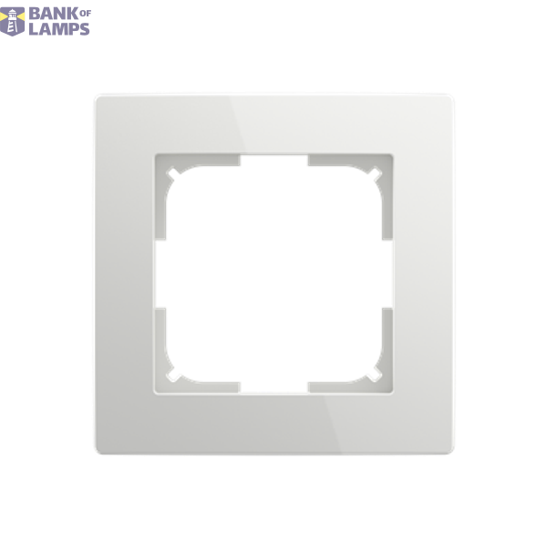 Cover Frame Basic55 1-Gang White image 1