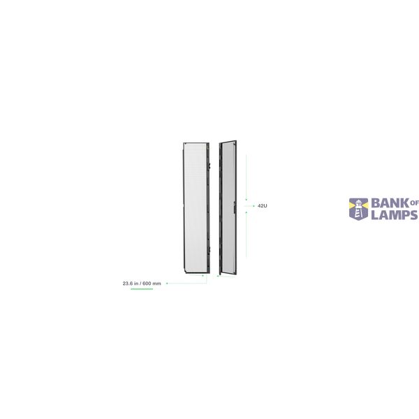NSX Gen2 42U600mm Wide Split Doors Blk image 1