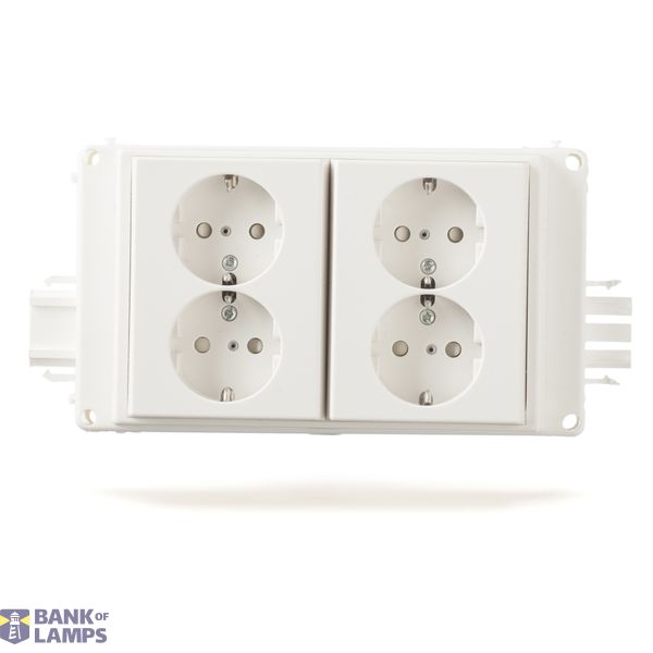 Socket connection accessory 3-pole, 2-gang image 1