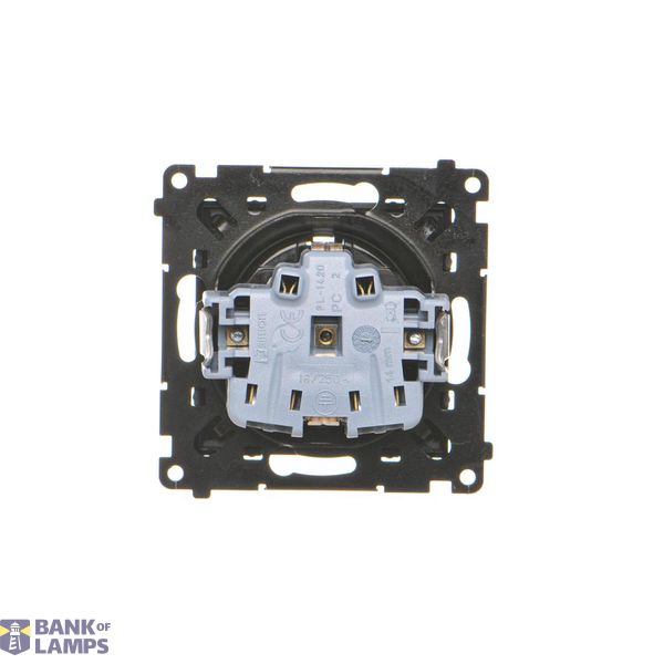 Double socket outlet with earthing and current phase constancy, (Complete product), 16A, 250V, Screw, Bronze matt, metalic image 1