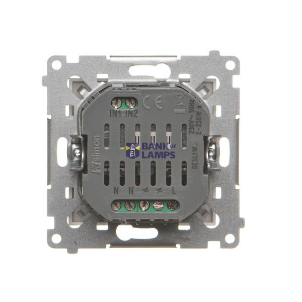 R-TV-SAT final aerial socket, (module), Simon 24, IP20/IP44, white image 1