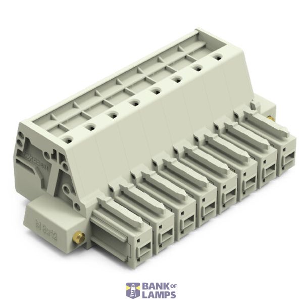 1-conductor female connector Push-in CAGE CLAMP® 10 mm² light gray image 1