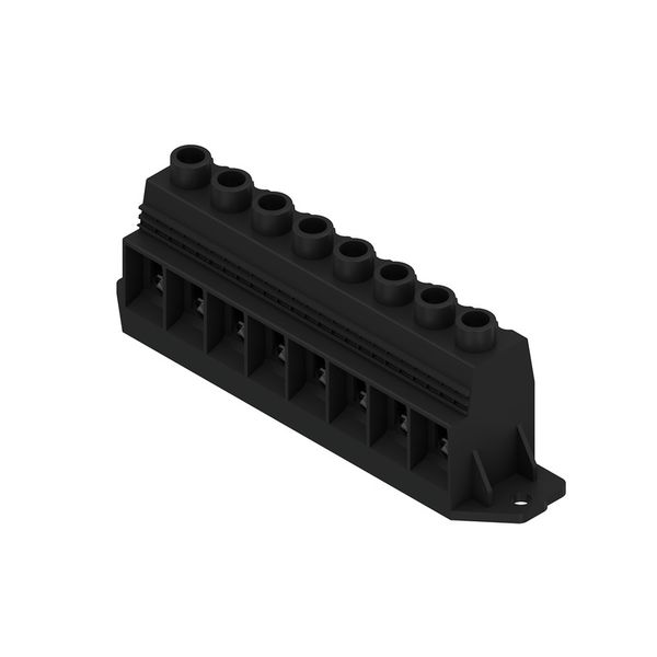 Printed circuit board terminals, 15.00 mm, Number of poles: 8, 90°, Solder pin length (l): 4.5 mm, tinned, black, Clamping yoke connection, Clamping range, max. : 50 mm², Box image 4