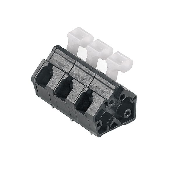 Printed circuit board terminals, 7.50 mm, Number of poles: 10, 135°, Solder pin length (l): 3.5 mm, tinned, black, Tension clamp connection with actuator, Clamping range, max. : 2.5 mm², Box image 2
