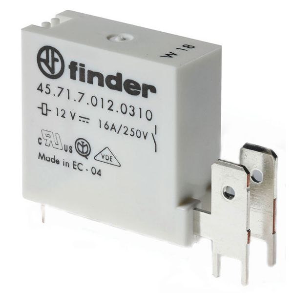 Mini.PCB rel+Faston250 1NC 16A/48VDC/SEN/AgCdO (45.71.7.048.0310) image 3