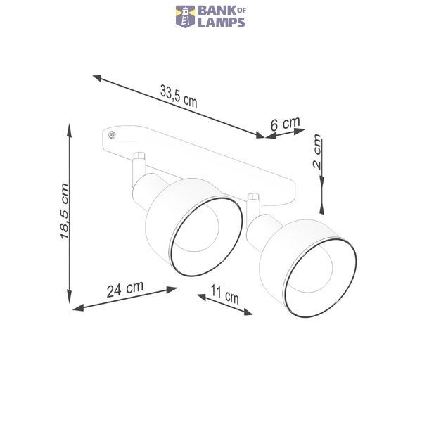 Ceiling lamp ELBA 2 black image 14